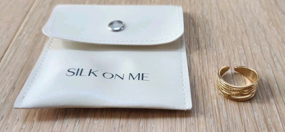 New Silk On Me 18K Gold Plated Adjustable Ring